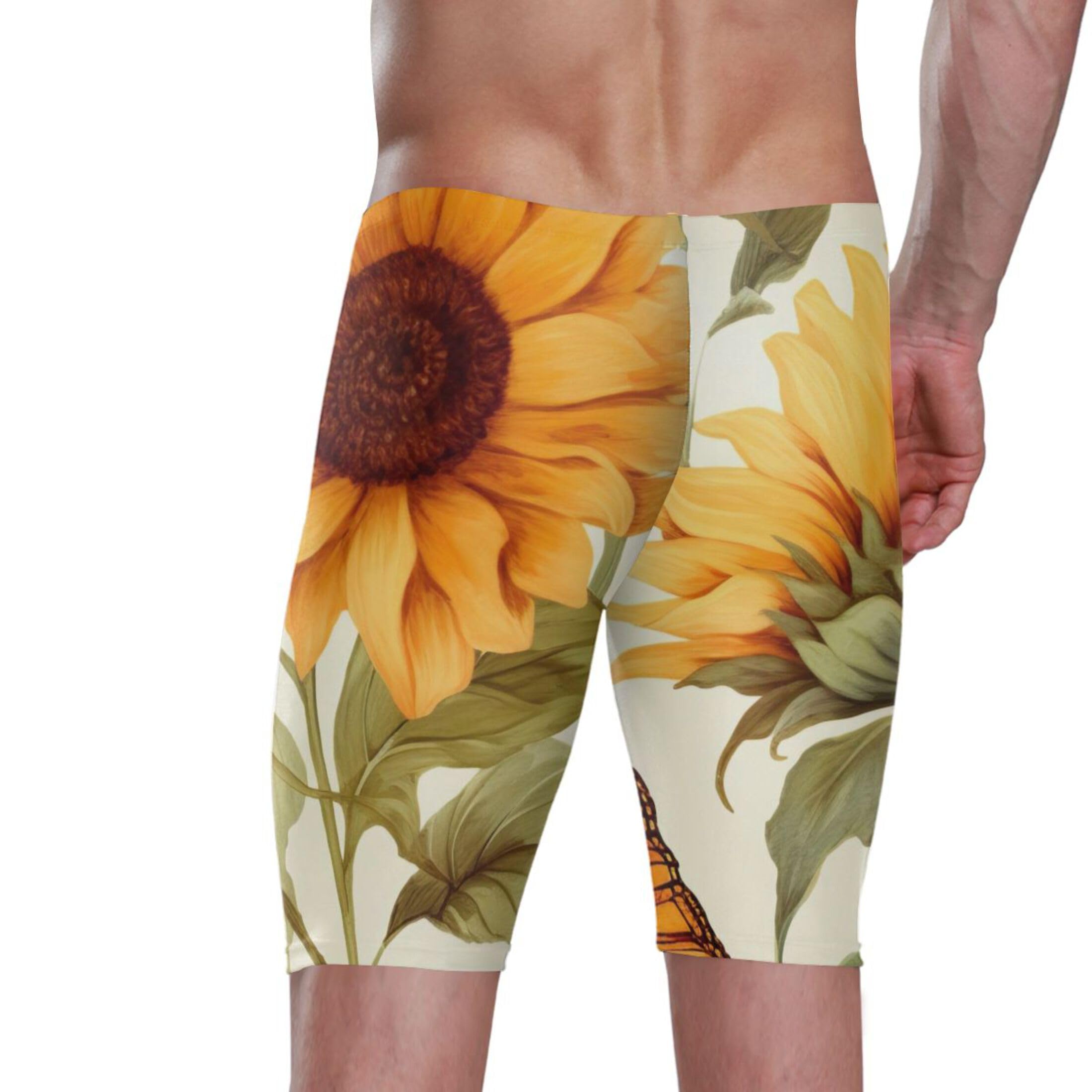 Sunflower Butterfly Men's Swim Jammers Swimsuit M B0401495