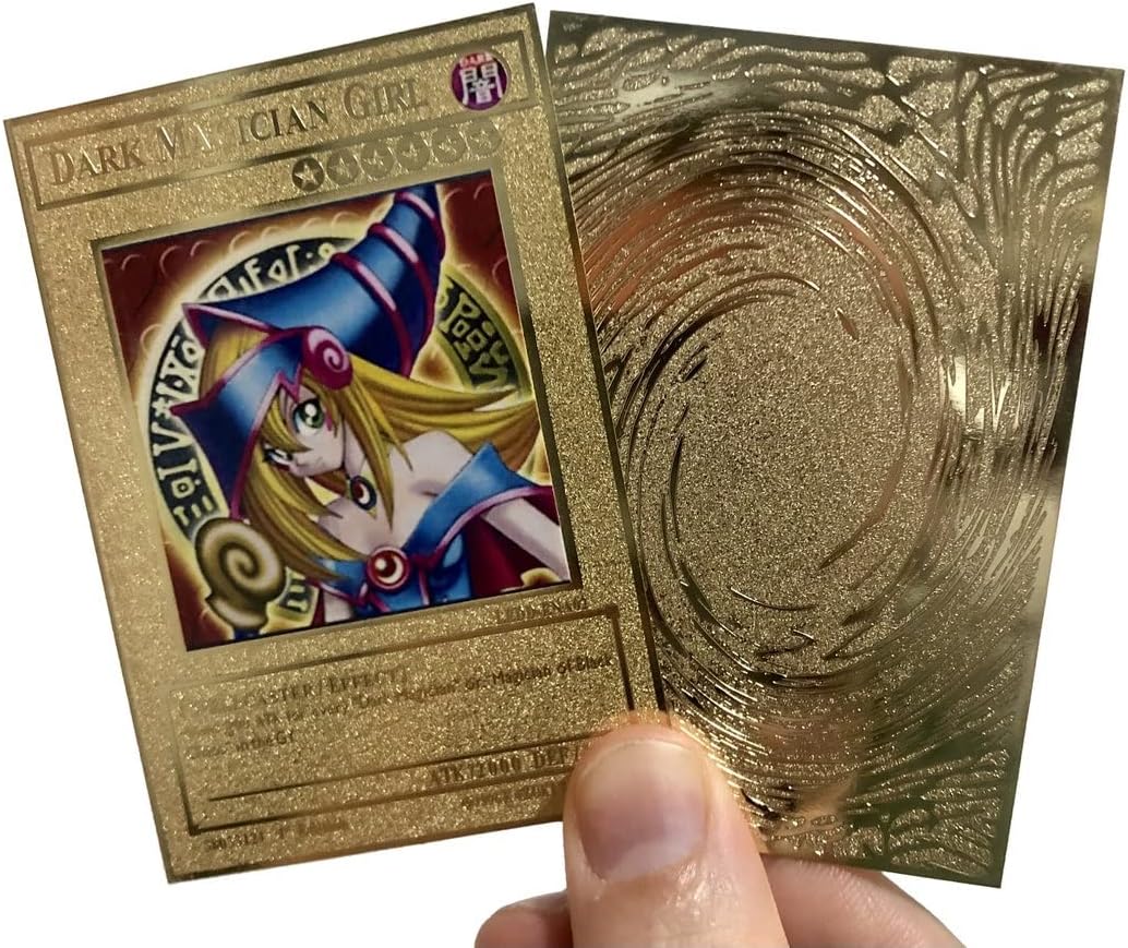 Dark Magician Girl Gold Metal Yugioh Card