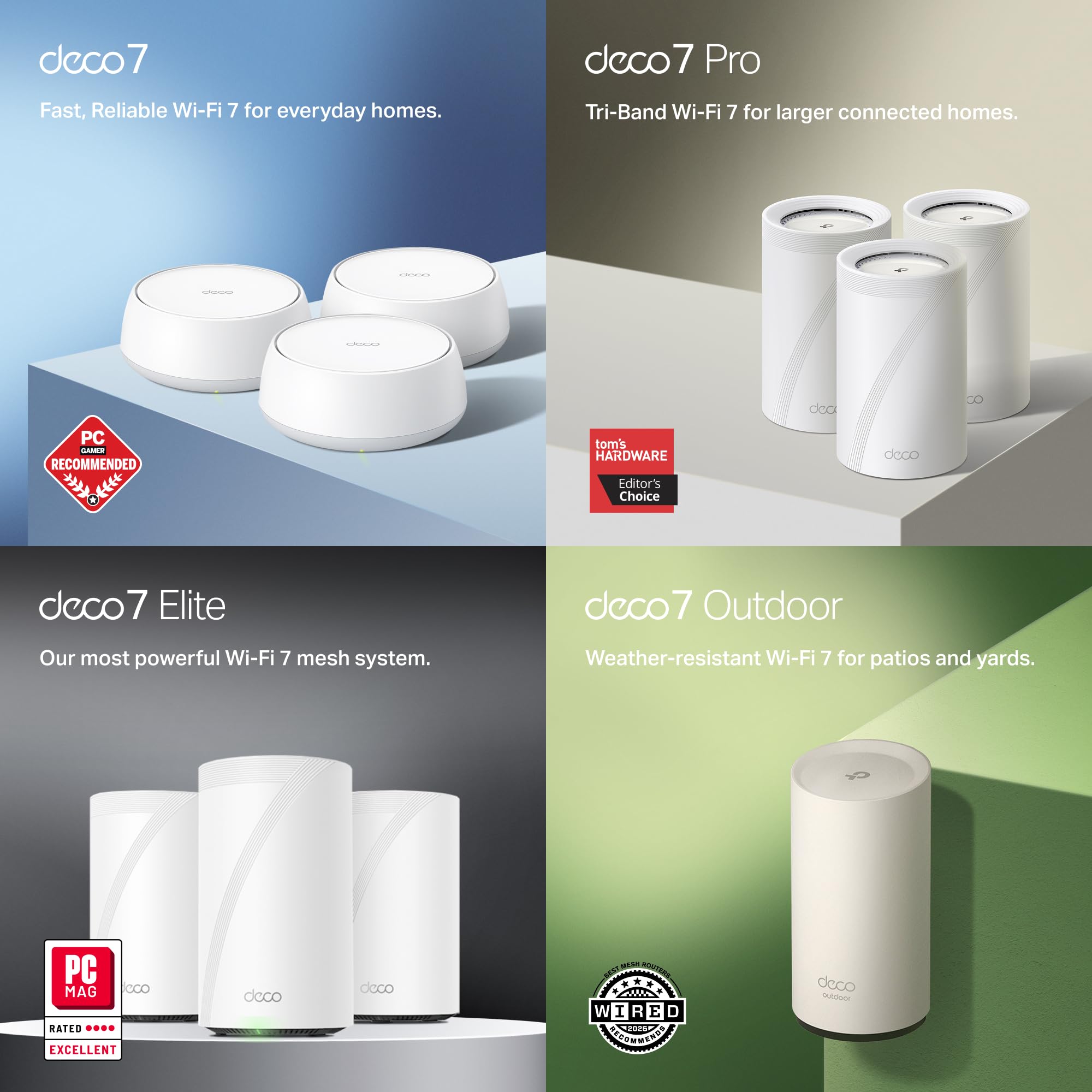 Deco 7 Dual-Band BE5000 WiFi 7 Mesh Wi-Fi System 4-Stream 5 Gbps, 240 Mhz view 8