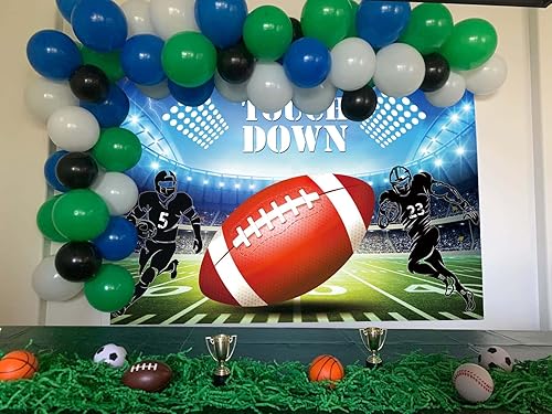 Miniatura 2 de Telón de fondo de campo de fútbol americano americano para touchdown deportivo, fiesta, fotografía, fondo de rugby, auditorio, luz, campo de fútbol,