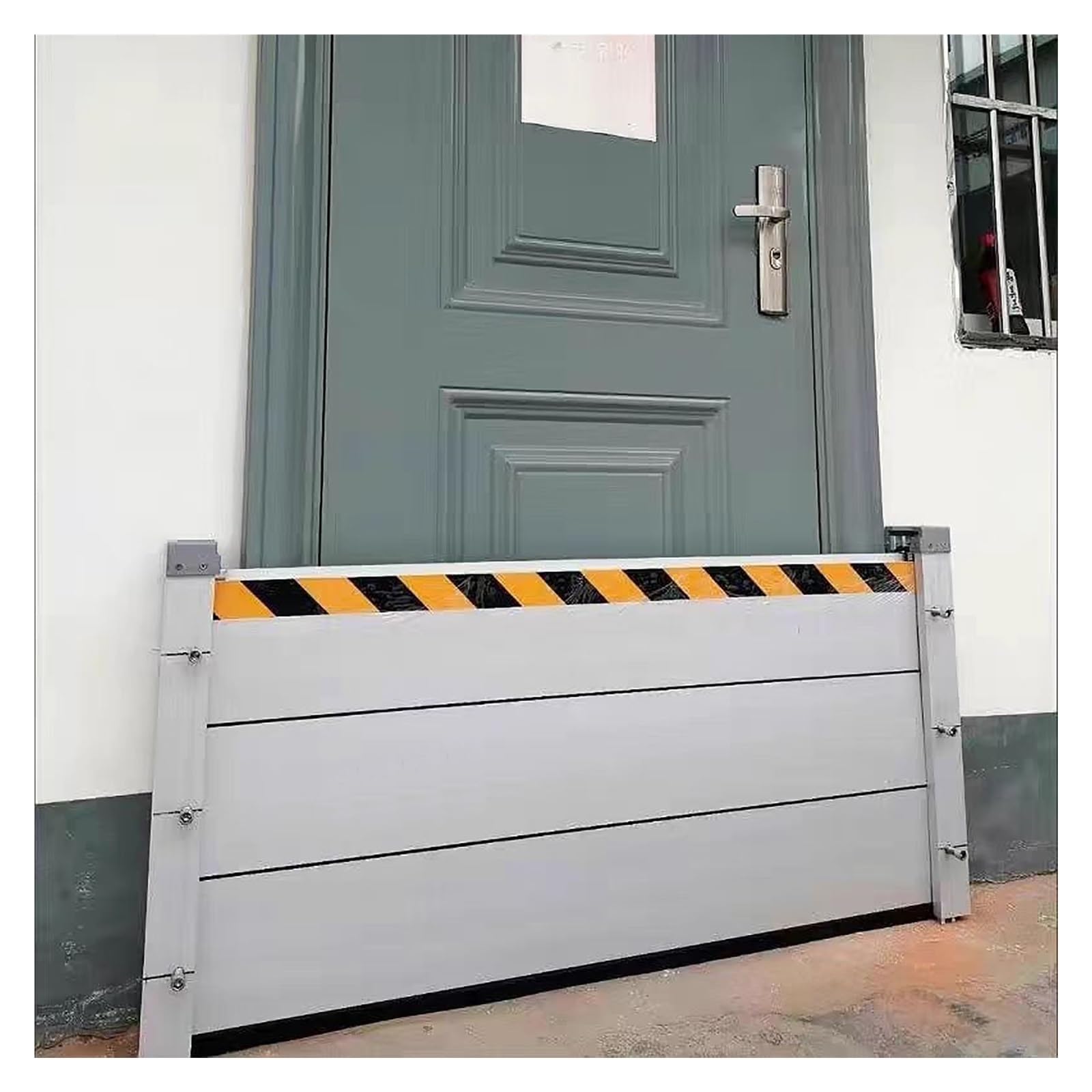 Bouclier de barrière contre les inondations amovible alu pour porte sous-sol garage 7,5ft