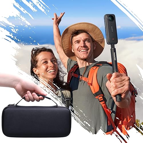 Miniatura 8 de XANAD Funda rígida para Insta360 X3 X2  Insta 360 Go Ultra  Insta360 GO 3S  Insta360 Ace Pro 2 Kit de cámara de acción de 360 grados, palo selfie de