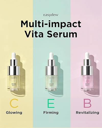 Miniatura 7 de Easydew EGF - Suero de vitamina C para rostro con niacinamida, evita líneas finas y arrugas, refuerzo para aclarar la piel para manchas oscuras y