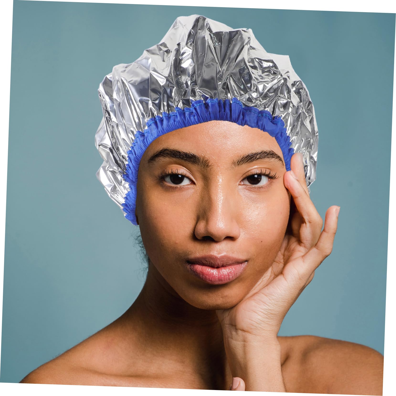 Gogogmee Hair Coloring Caps Heat 3pcs Tin Foil Hair Mask for Deep Conditioning Styling