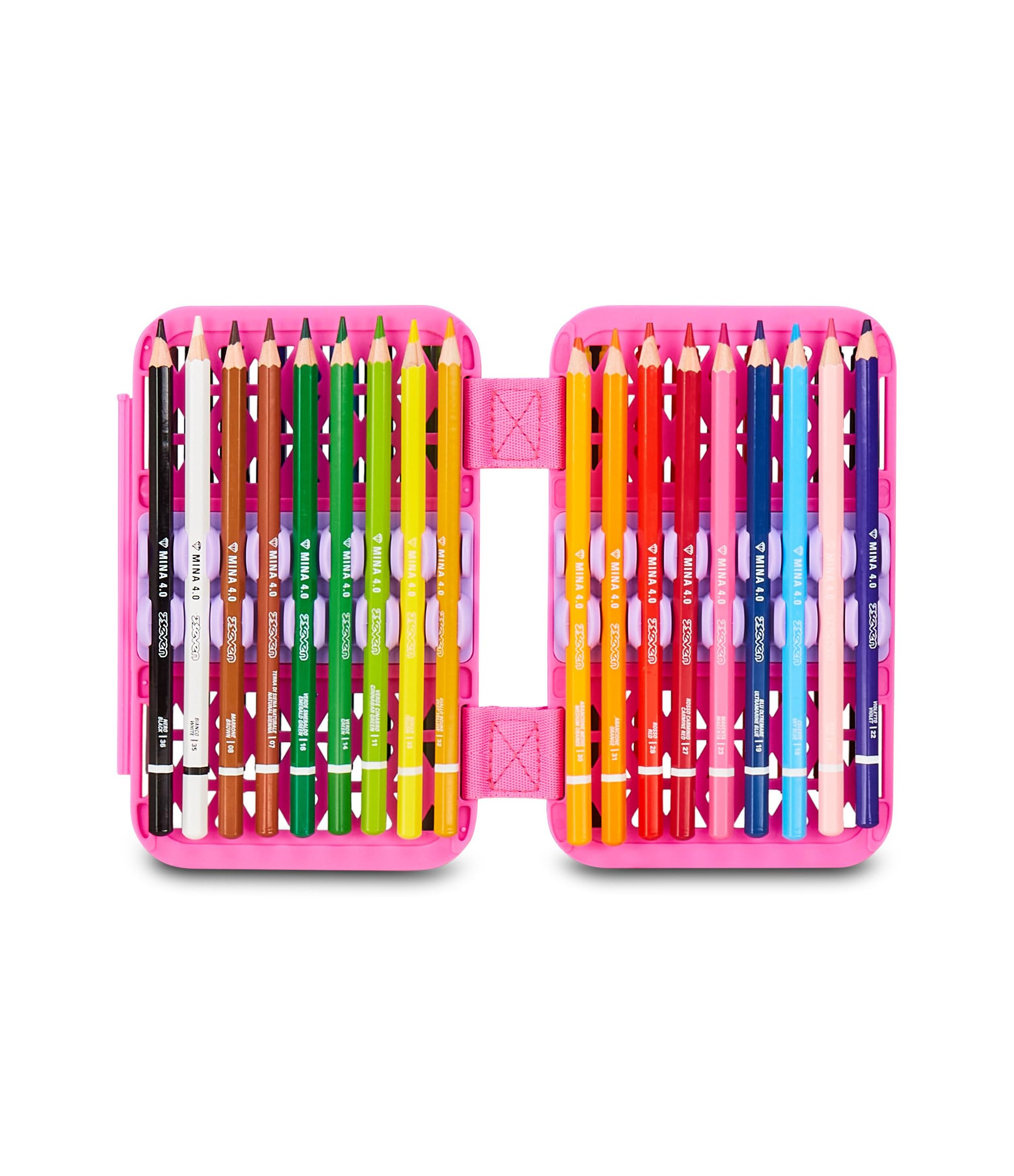 SJ GANG STYLE JAM GANG Astuccio Scuola Speed Pad Plus GLOWCAT, Viola, Portapenne Monoscomparto Attrezzato, 45 pezzi, Planche amovibili, Tasca interna, Accessori Zaino, Scuola elementare, Bambina
