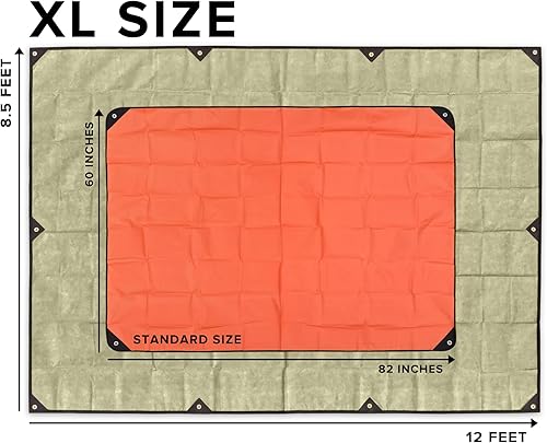 Miniatura 6 de Arcturus XL - Lona de supervivencia  Lona térmica reflectante aislada para campamento, 8.5 x 12 pies (bronceado desierto)