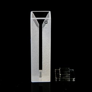 Micro Quartz Cuvette, White Wall, 0.4ml,10mm, Cell, Cuvettes, Spectrometer, 1cm