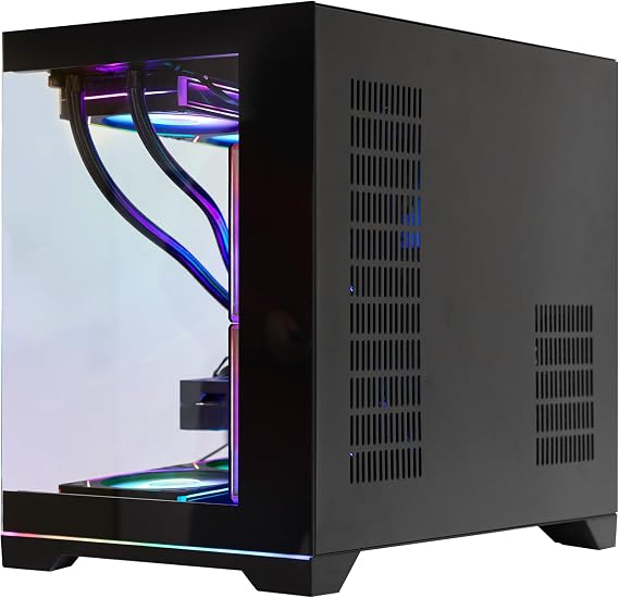 Ocean Park Black AI Gaming PC Gamer Desktop Computer, AMD Ryzen 7 9800X3D 8-Core 4.7GHz, RTX 5060 8GB, 16GB DDR5 6000MHz RAM, 1TB PCIe SSD, 850W PSU, 360mm AIO & APP RGB Fan Control, Windows 11