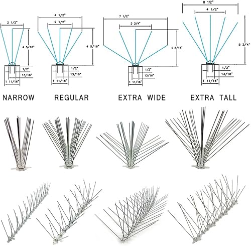 Vista 17 de Juego de pinchos de acero inoxidable contra los pájaros, de Bird-X Kit, N/A