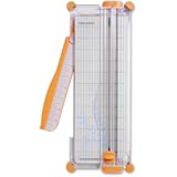 Fiskars SureCut Portable Paper Trimmer, 12 Inch Cut , Orange - 154450-1009