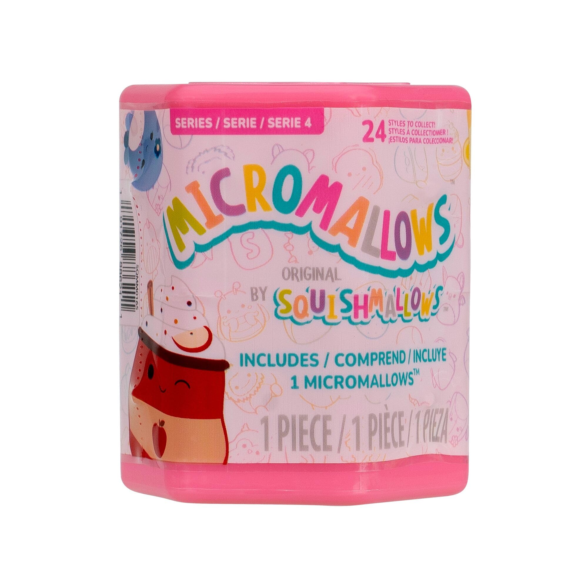 Squishmallows Micromallows Series 4 Plush Surprise, 6 cm, 24 Styles to Collect