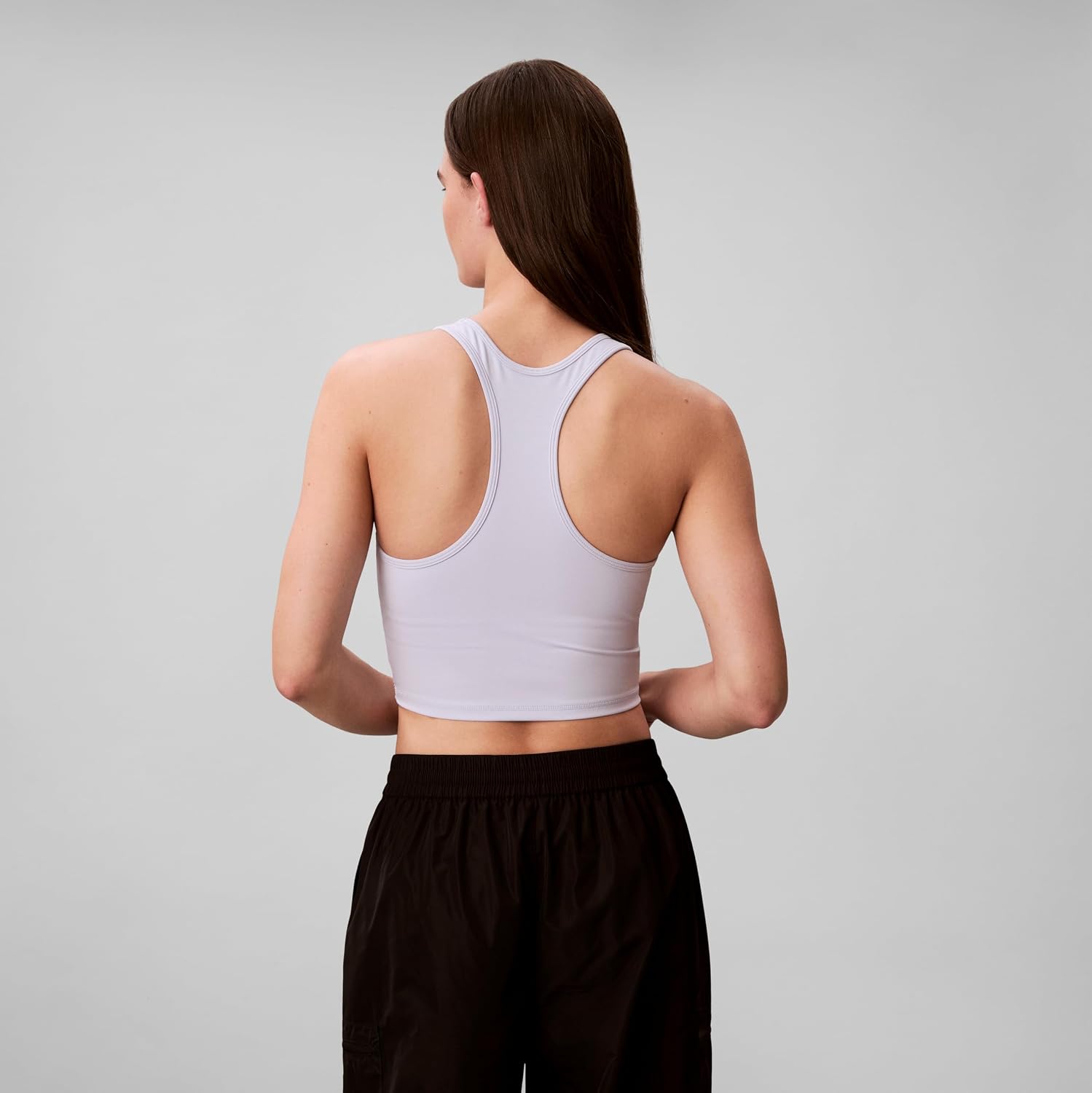 Calvin Klein Women's Performance Logo Low Impact Longline Sports Bra