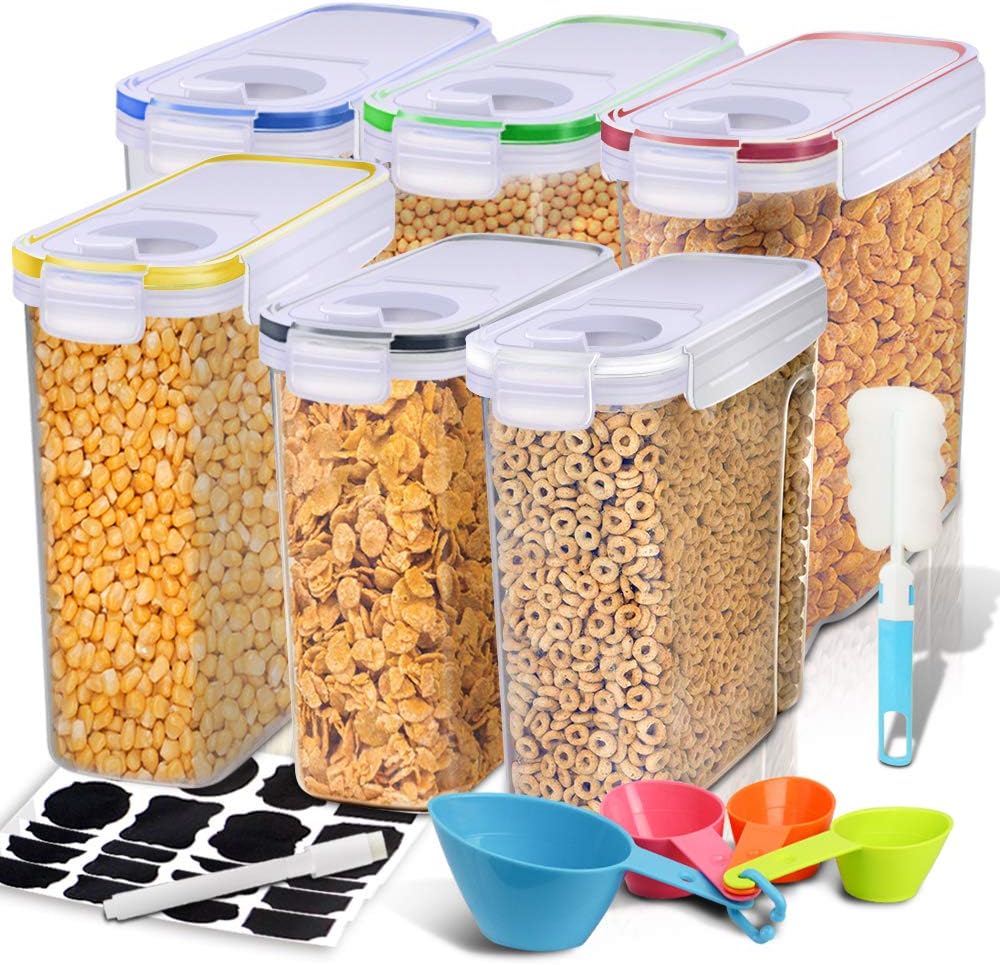 Buy Cereal Container, EAGMAK Airtight Dry Food Storage Containers, BPA