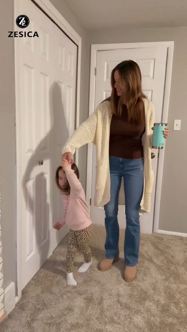 ZESICA Women's Fall 2025 Long Batwing Sleeve Open Front Chunky