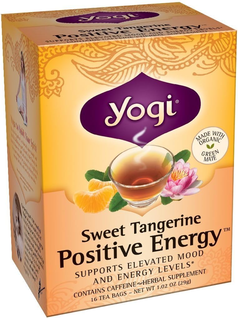 YogiSweet Tangerine Positive Energy Tea, 16 Count