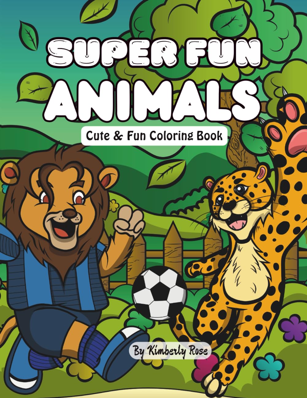 Super Fun Animals: Cute and Fun Coloring Book