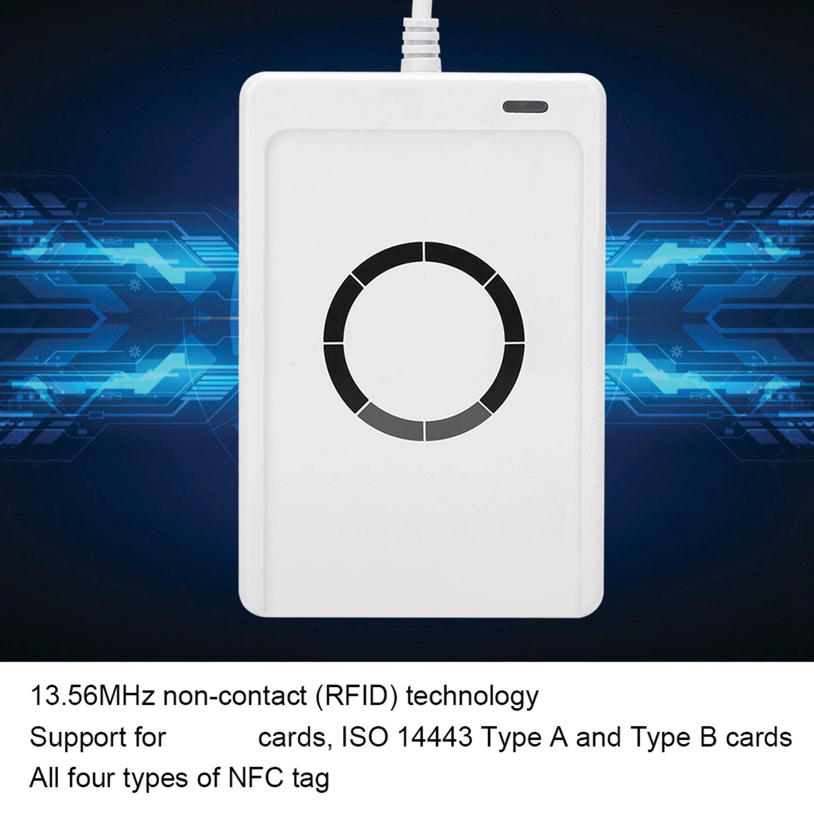 ACR122U NFC-Kartenleser, kontaktloser RFID-IC-Kartenschreiber, tragbares USB-Kopierwerkzeug, 13,56 MHz, für Zugangskontrollzahlungen