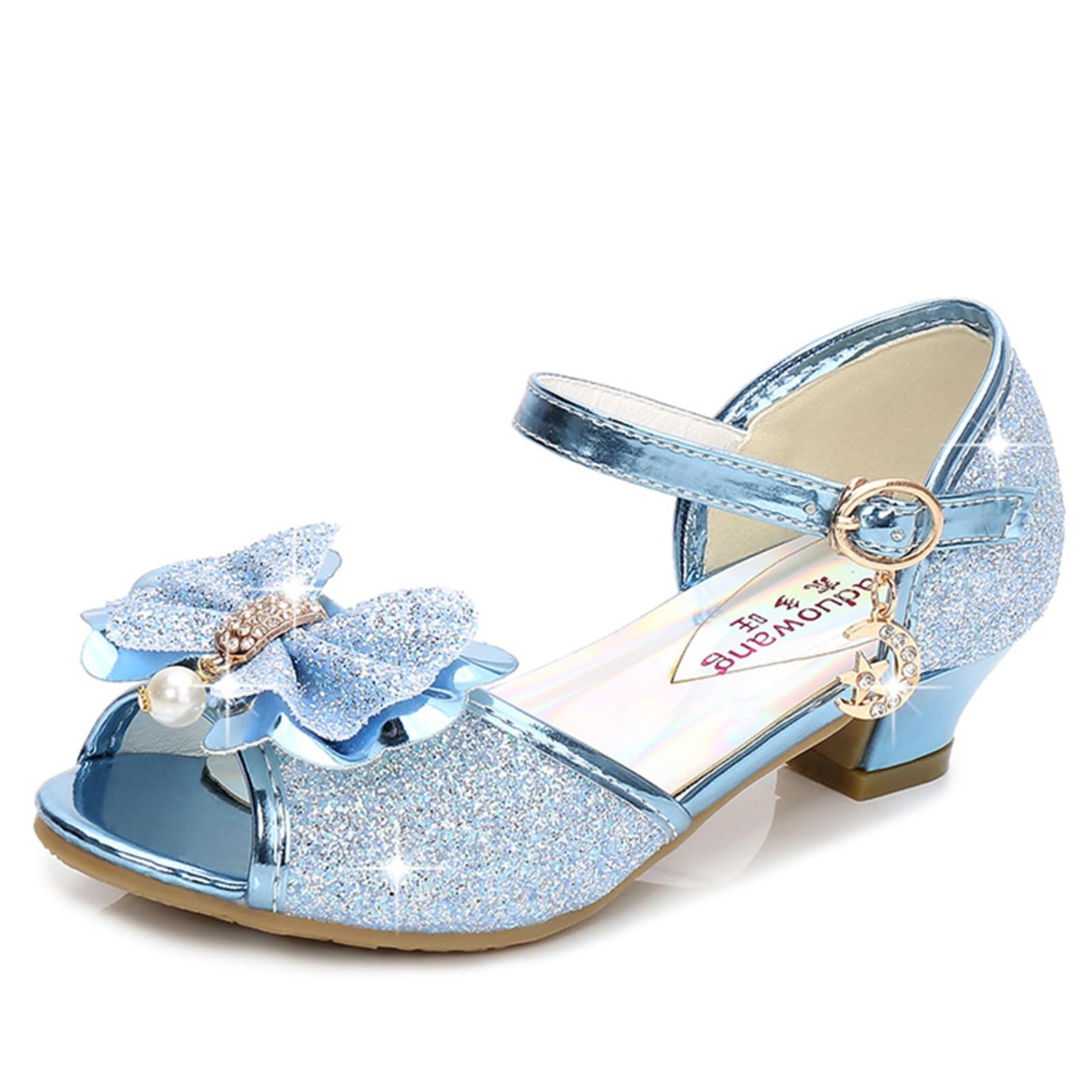 Girl's Princess Mary Jane Pump Shoes - Pink Silver Blue Purple White - Size 12 Months — view 9