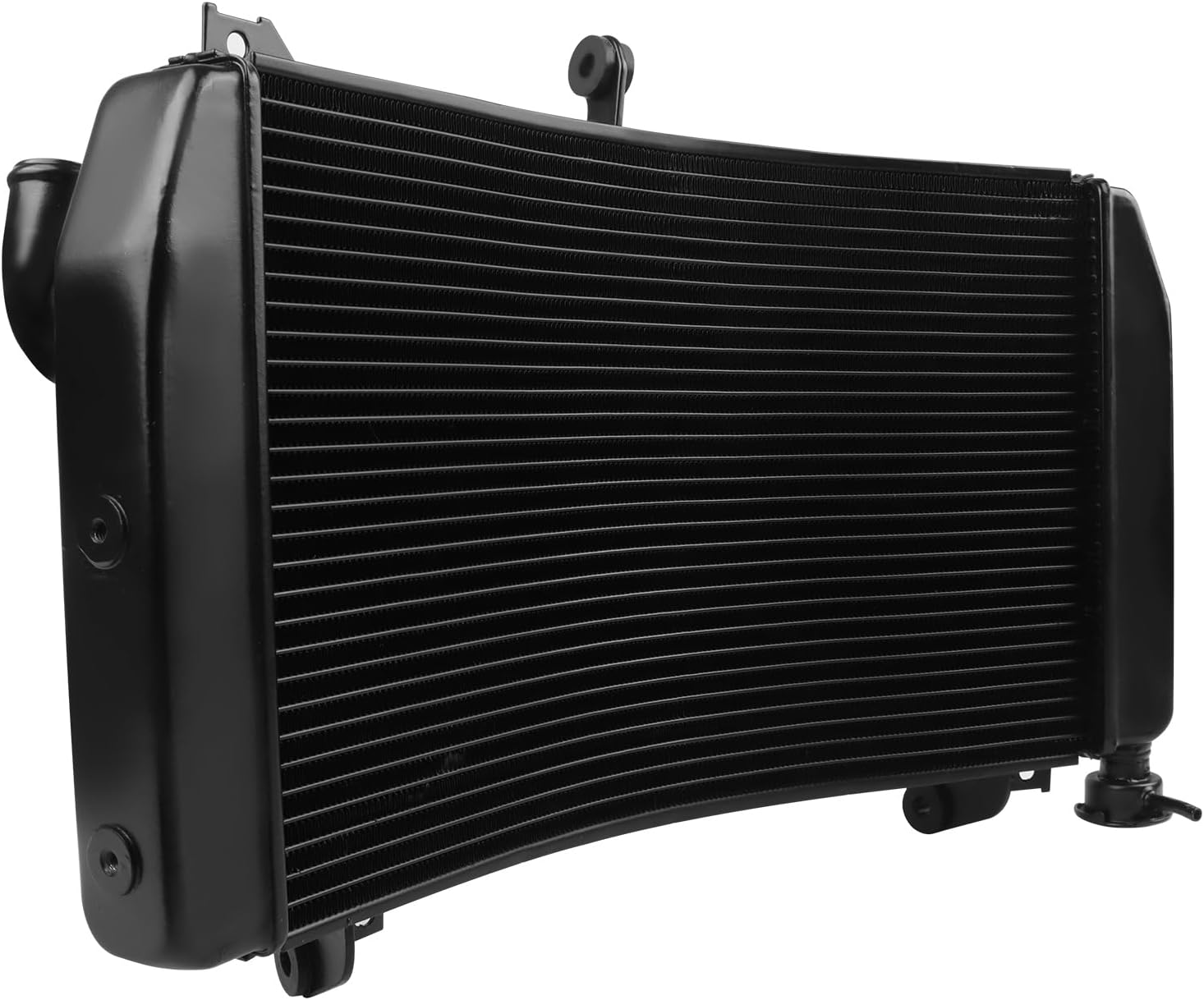Aluminum Cooling Radiator Replacement for Yamaha YZF R1 R1M 2015-2021 R1S 2016 2017 2018 Engine Radiator Cooler (sliver)