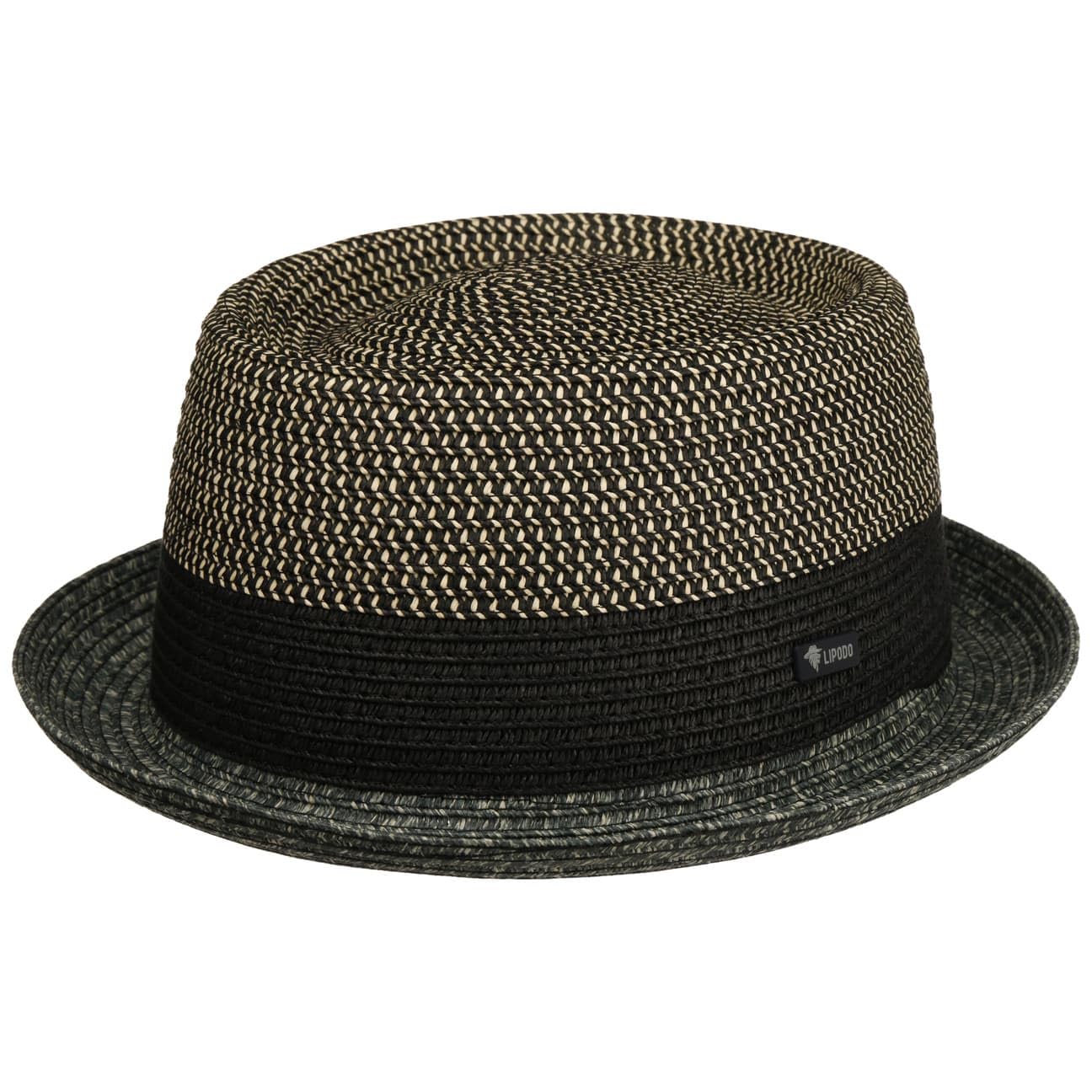 Lipodo Ennario Pork Pie Classic Straw Melange Travel in Italy Men Summer