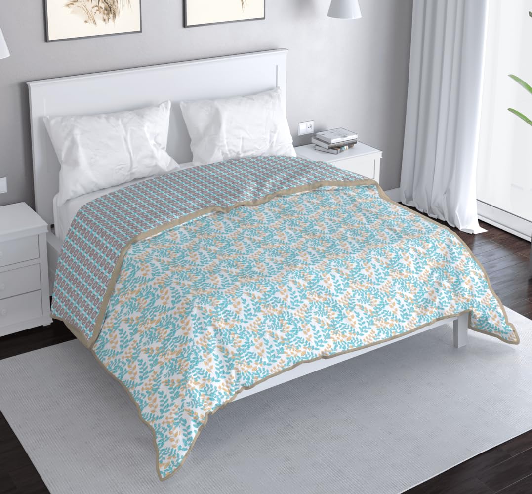 MAYFAIR HOMES LONDON 100% Cotton Reversible Dohar | Double Bed Soft Lightweight AC Comforter Quilt-100 x88 | Double Bed AC Blanket for Winter - Lightweight & Cozy | Ideal for All Seasons- Durable-image-10