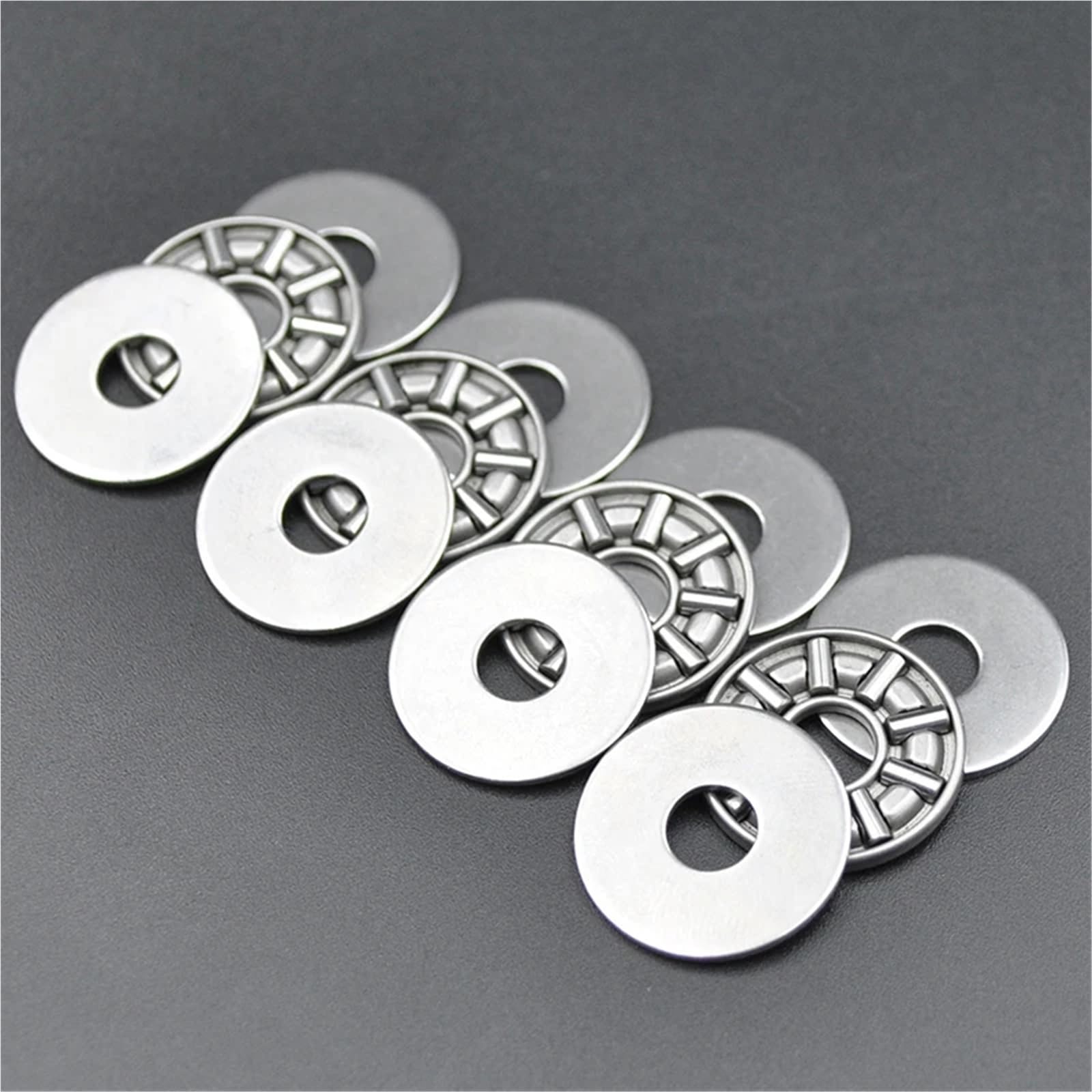 Rodamientos de agujas de empuje plano AXK0619 +2AS 0619 6x9x4 mm Rodamiento de rodillos de empuje axial con arandelas (100 piezas)