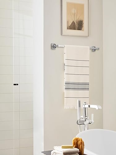 Vista 224 de Amerock Toallero negro mate – 7-9/16 pulgadas (7.559 in) de longitud – Soporte para toallas de baño y cocina Mate negro