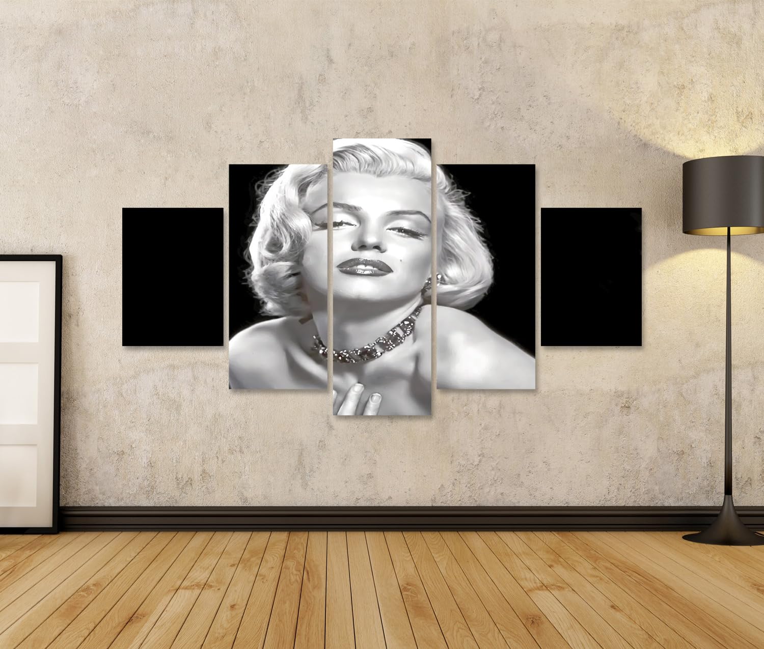 islandburner Bild auf Leinwand Marilyn Monroe V3 Bilder Wandbilder 170x80cm