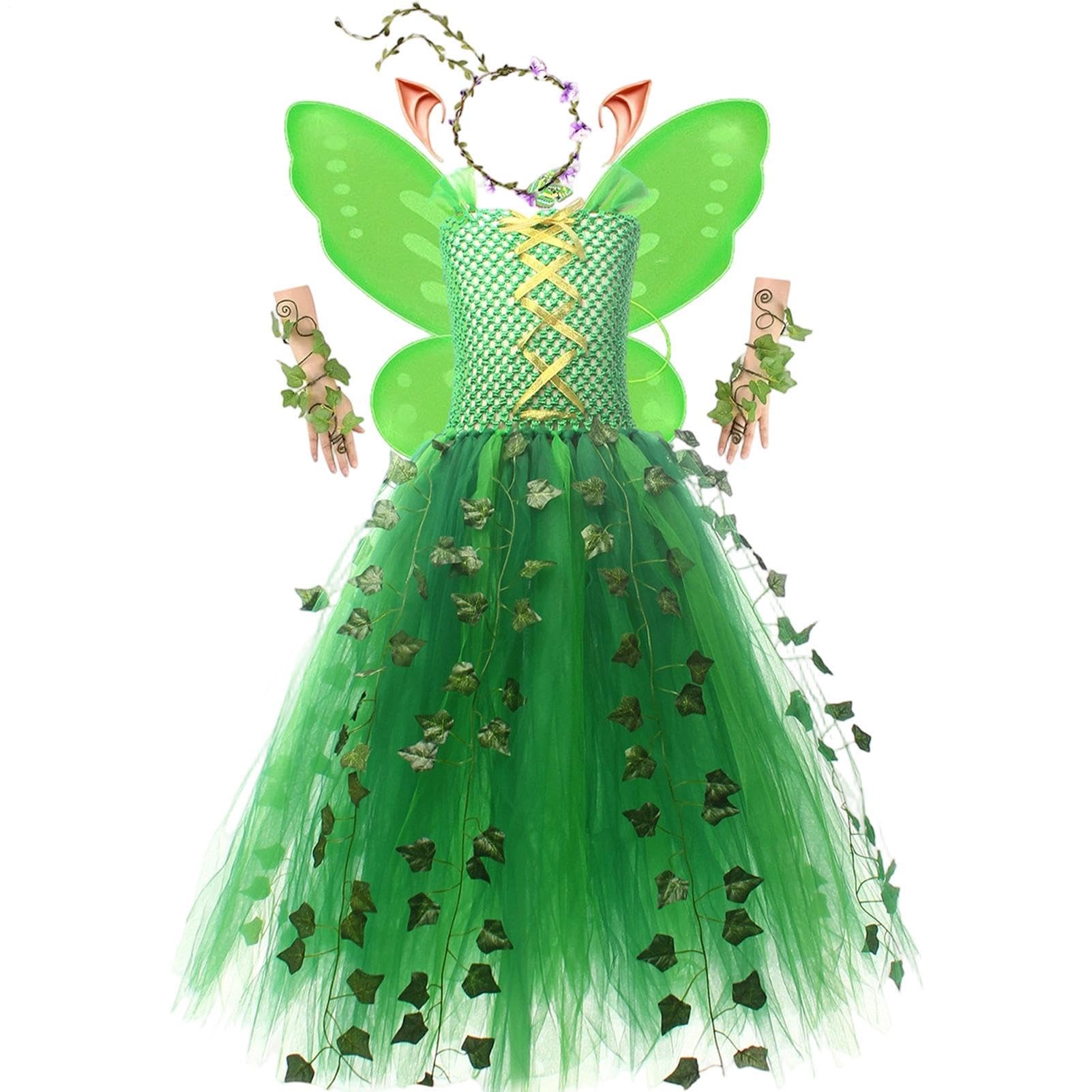 Generisch kostüm-Sets für Mädchen Party Cosplay Outfit mit Flügeln | -Party-Outfit-Set für Kinder sowie Töchter zum Geburtstag Bühnenperformances und Fotoshooting