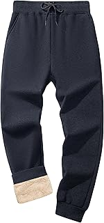 [KEFITEVD] 裏起毛パンツ メンズ 冬 防寒ズボン 厚手 スウェットパンツ ランニング 暖かい トレーニングウェア ヘビーウェイト テーパード 長ズボン 登山 ロング ルームウェア 柔らかい ジャージ 下 無地 冬服