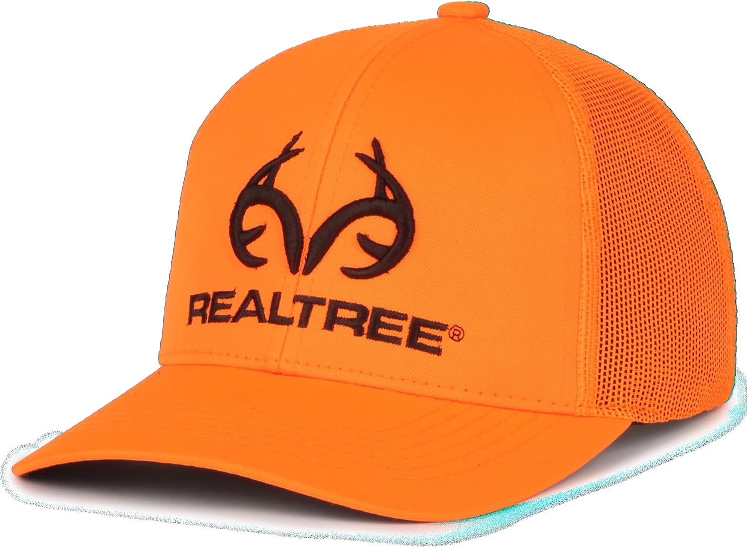 Realtree Trucker Hat, Mesh Back, Adjustable, Hunting Hat for Men, One Size, Blaze Orange