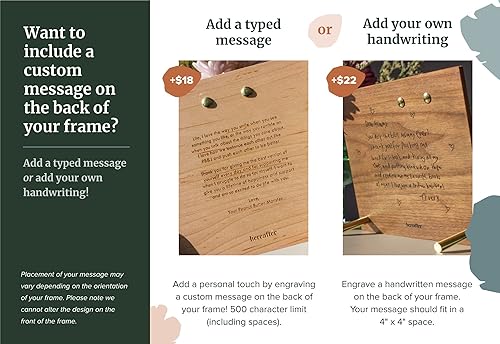 Miniatura 6 de Modern Grad Wood Picture Frame Modern Grad Wood Frame Custom Engraved Photo Display, Picture Clip, Graduation Gifts, Class of 2023