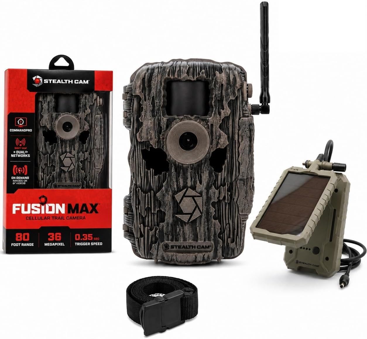 Fusion MAX Dual Sim 36MP Photo & 1080P HD Video, 0.35 Sec Trigger Speed, App-Controlled Hunting Cellular Trail Camera, AT&T & Verizon, Solar Panel & Microfiber Cleaning Cloth-image-33
