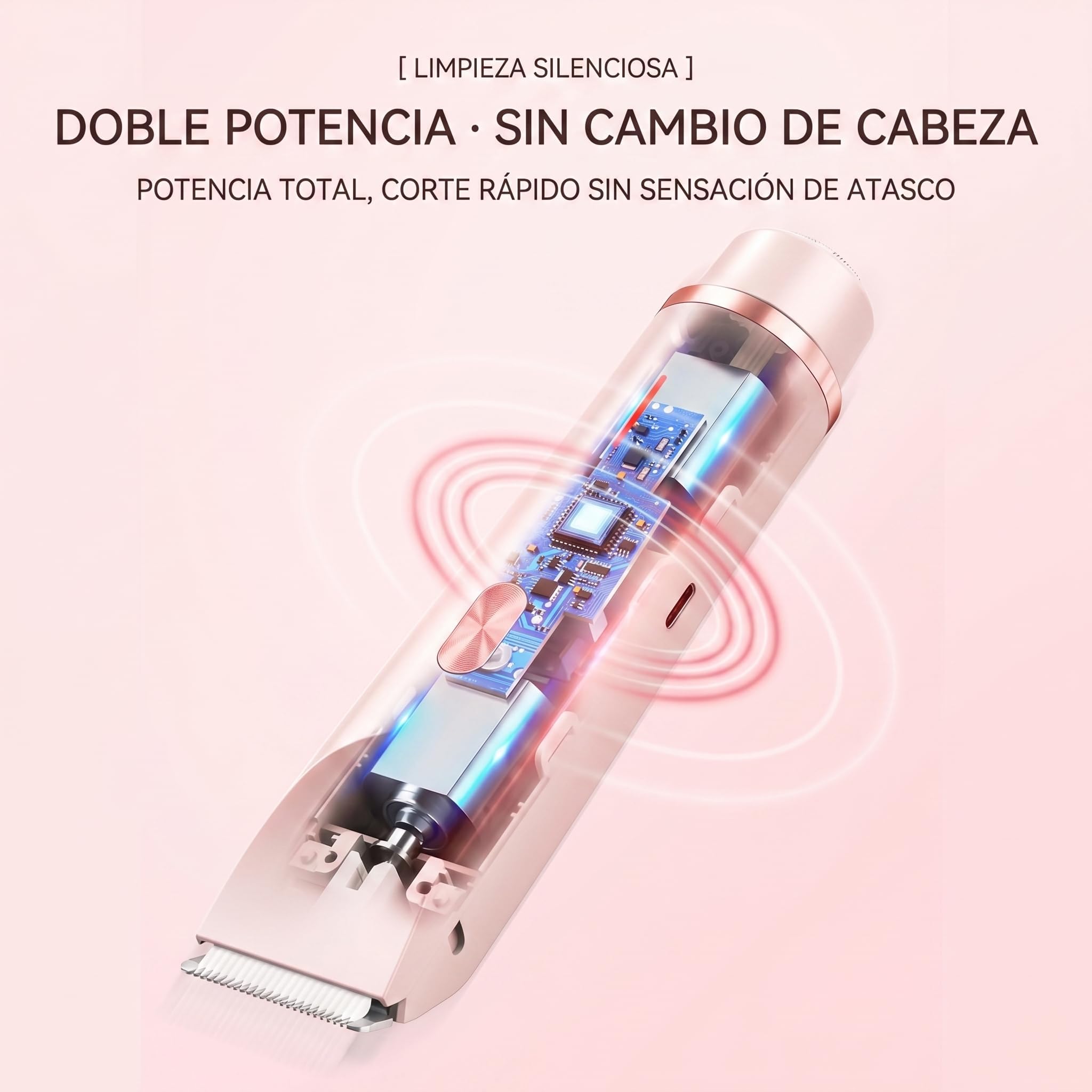 Razerly Maquinilla Mujer, Razerly 2 en 1 Afeitadora Mujer Zona Íntima – para Piernas, Axilas y Zona Íntima,Resultado Suave y Duradero (Rosa)