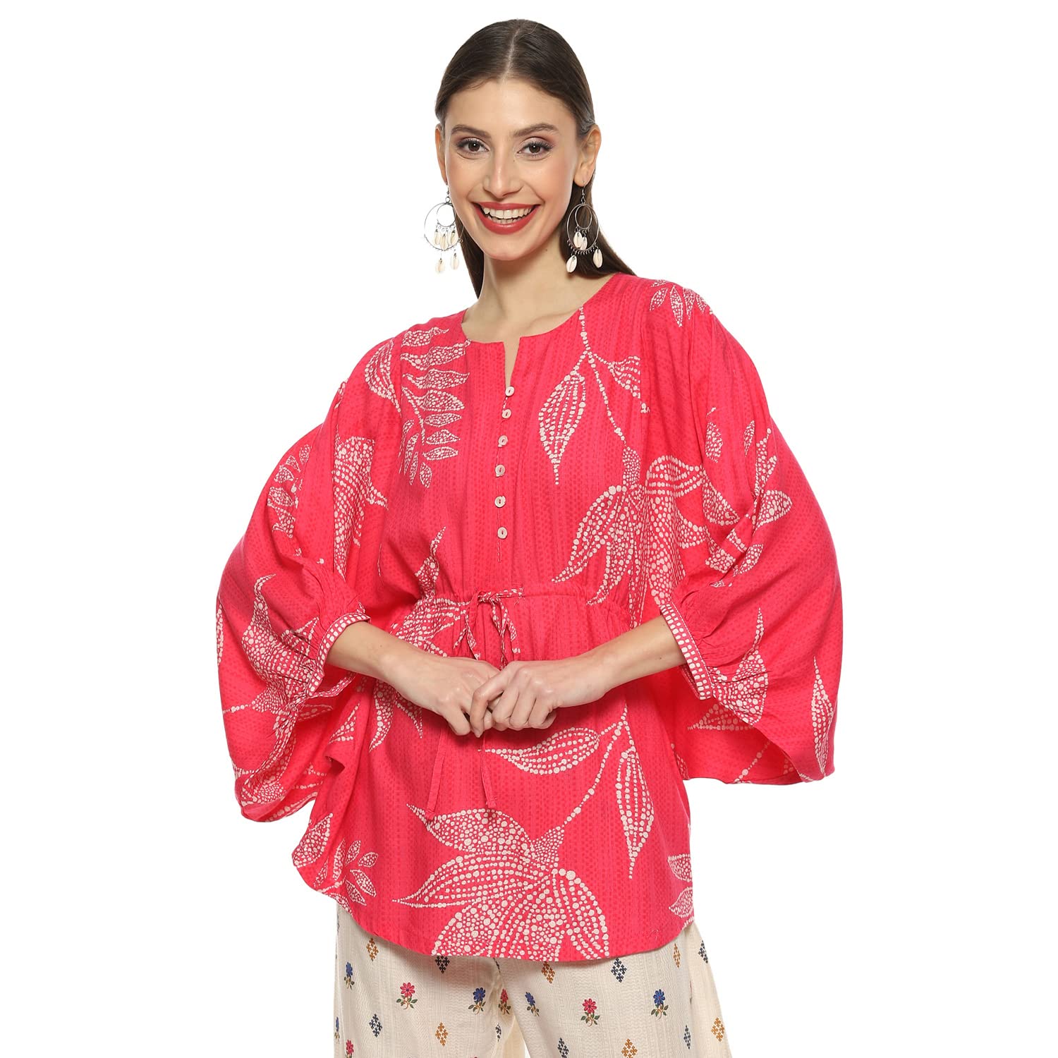 biba Women Liva Straight Printed Top-picture-30