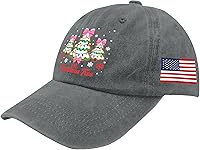 Oh Christmas Tree Cakes Debbie Becky Jen Cake Lovers Men's Distressed Baseball Cap - Adjustable Washed Hat