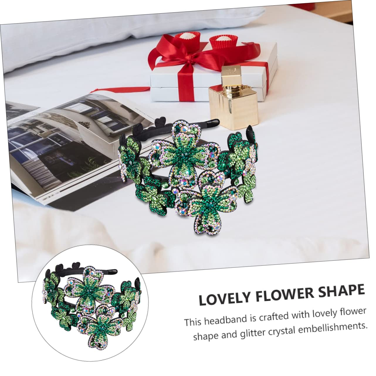 FOMIYES 2stücke Rhinestone Haarreif Für Damen Rutschfester Haarschmuck Mit Kristallen Elegantes Accessoire Für Besondere Anlässe Und Alltag Für Verschiedene Frisuren Und Jeden Look