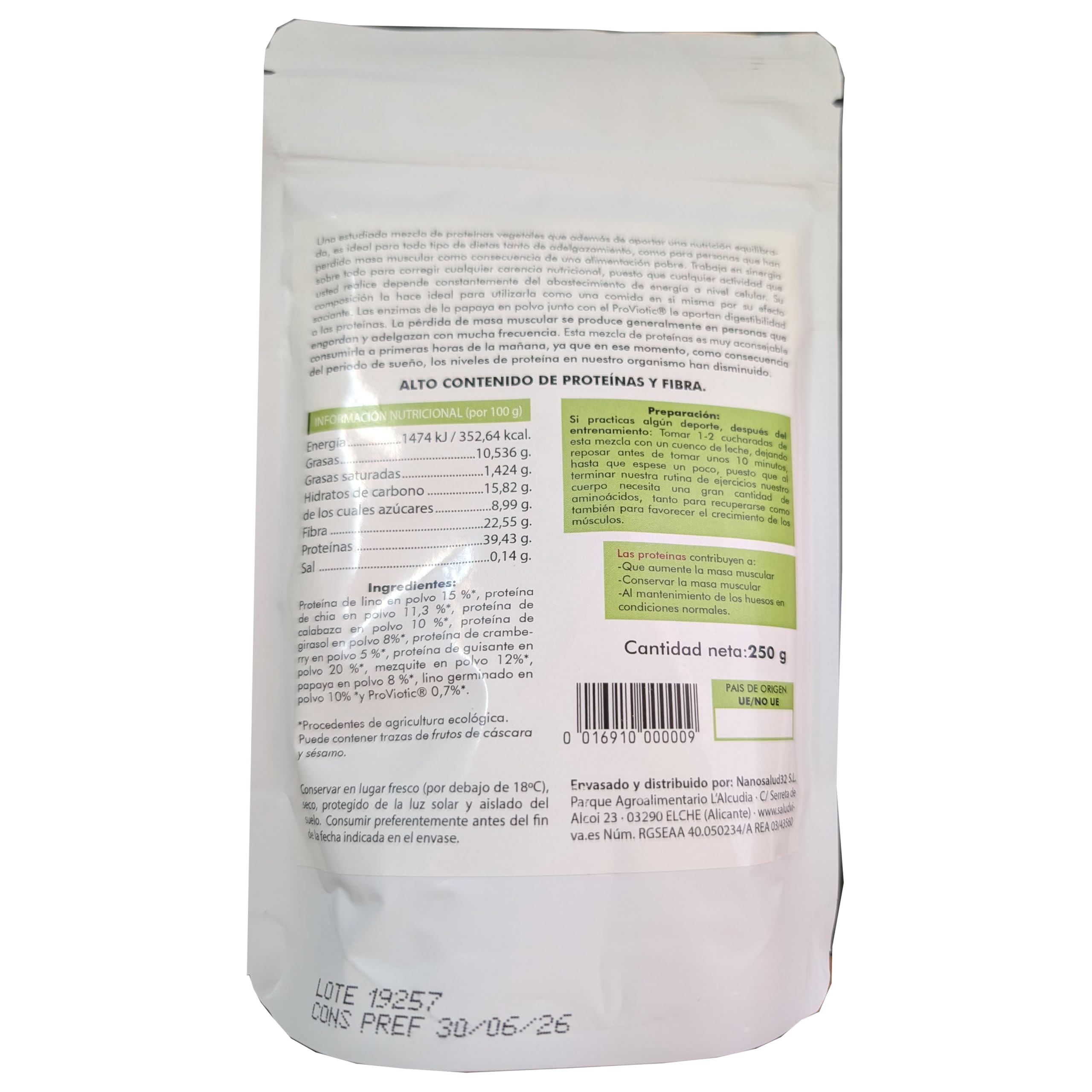 Pack de Proteínas Veganas – 4 Unidades – NATRULY Cacao BIO 350g, Frambuesa BIO 350g, Salud Viva Mix 250g, GREENTUNA Atún Vegano en Aceite de Oliva
