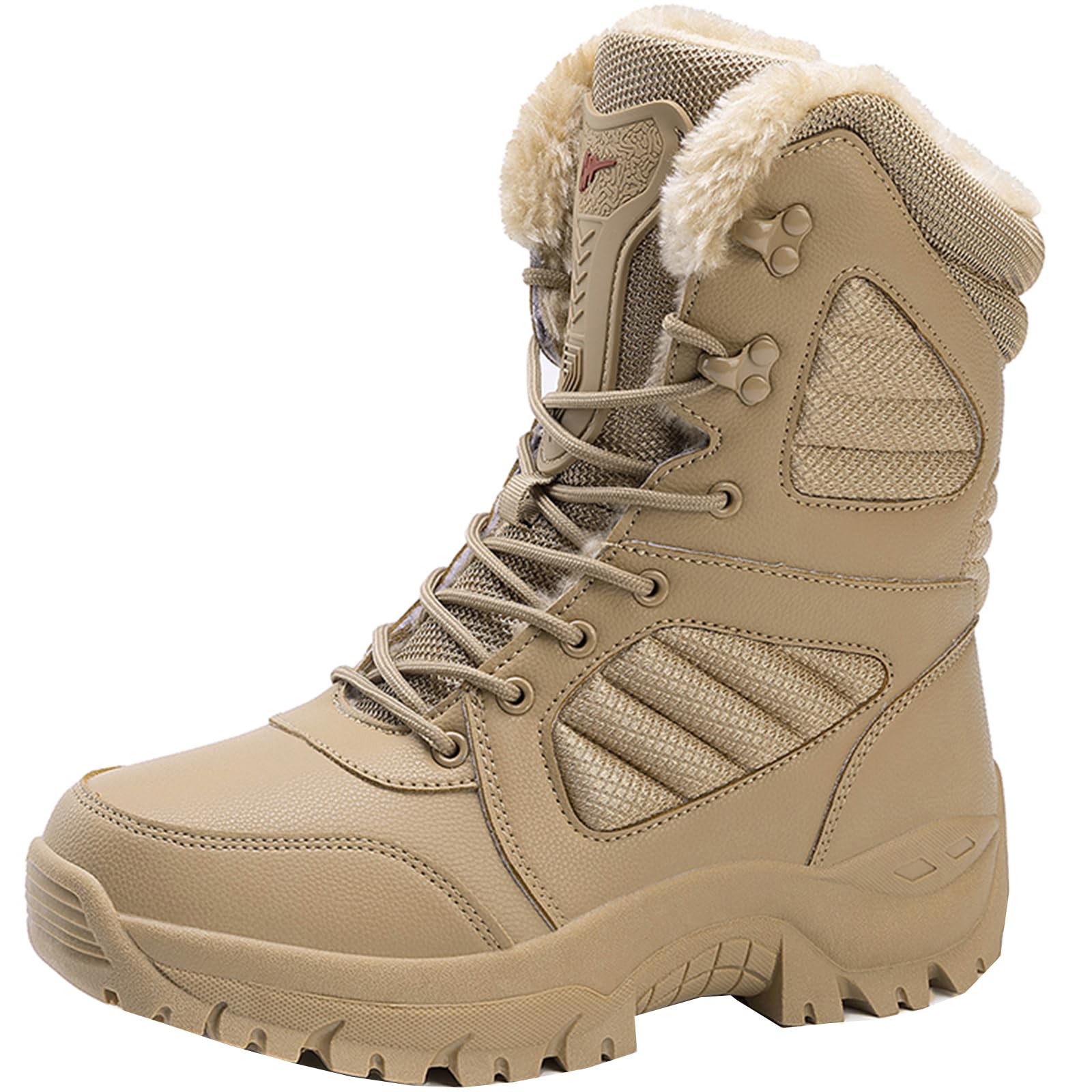CUTEHEELS Męskie buty zimowe High-Top ciepłe wodoodporne buty śniegowe buty trekkingowe