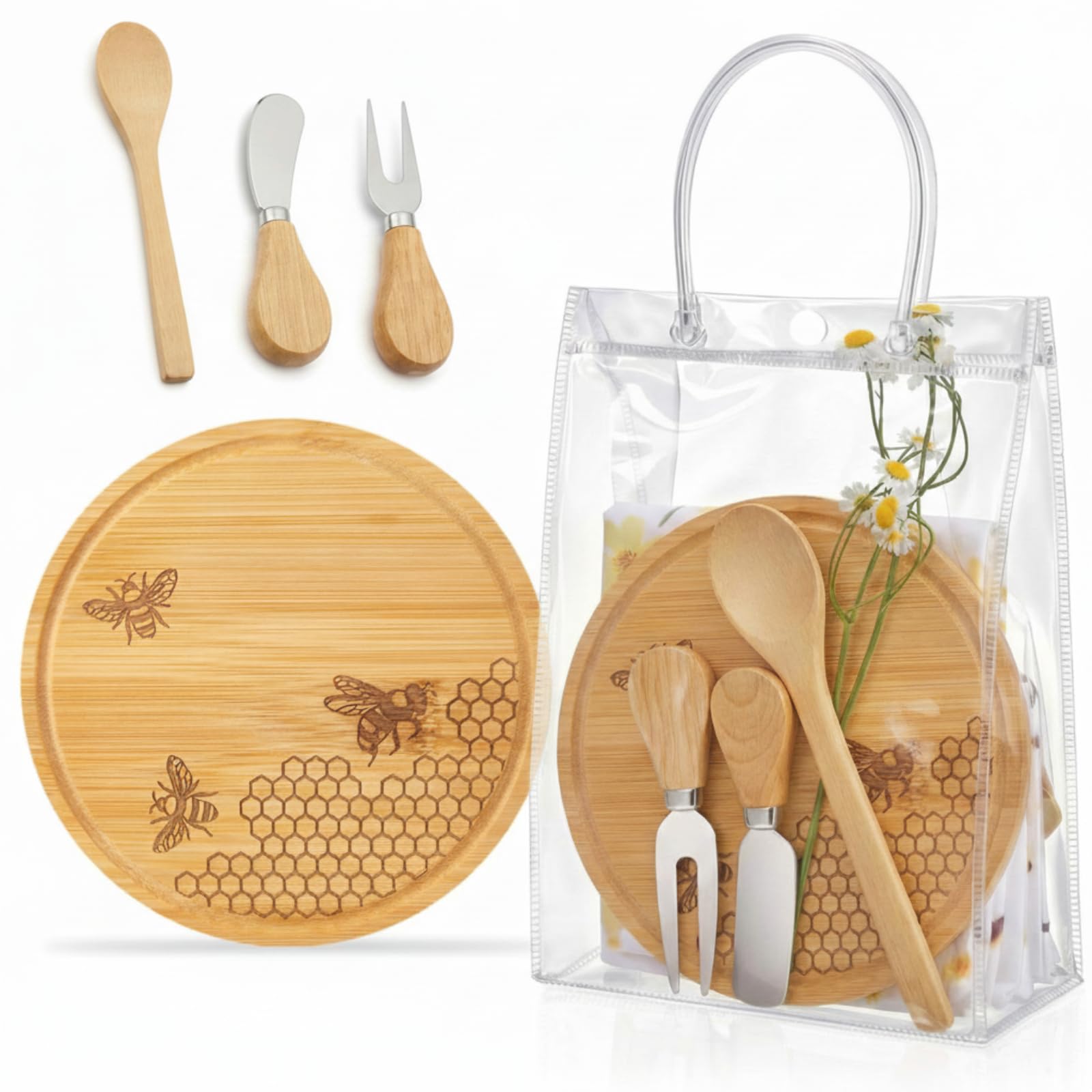 Bee Charcuterie Board Set - Baby Shower Prizes -1