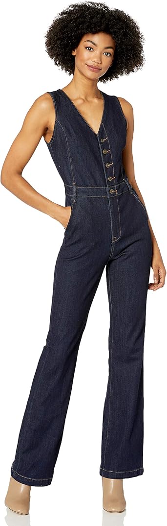 Ella moss denim jumpsuit Clearance
