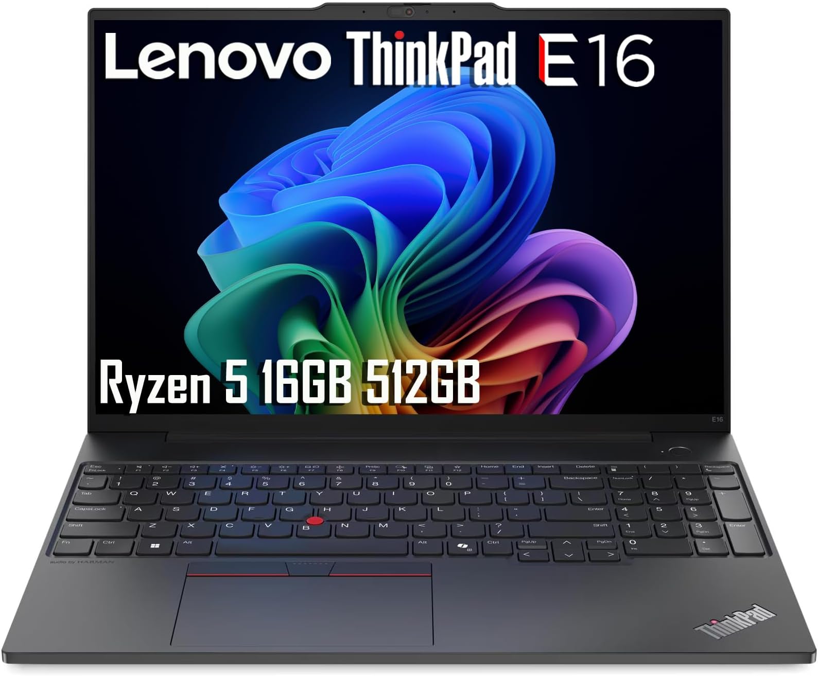 Lenovo ThinkPad E16 Laptop, 16" FHD+, Ryzen 5 7535U, 16GB DDR5, 512GB SSD | Business PC, IPS Anti-Glare, AMD 6-Core, > Ultra 5 125U, Rapid Charge, Numeric Keypad, Ethernet, HDMI, Backlit, Win 11 Pro