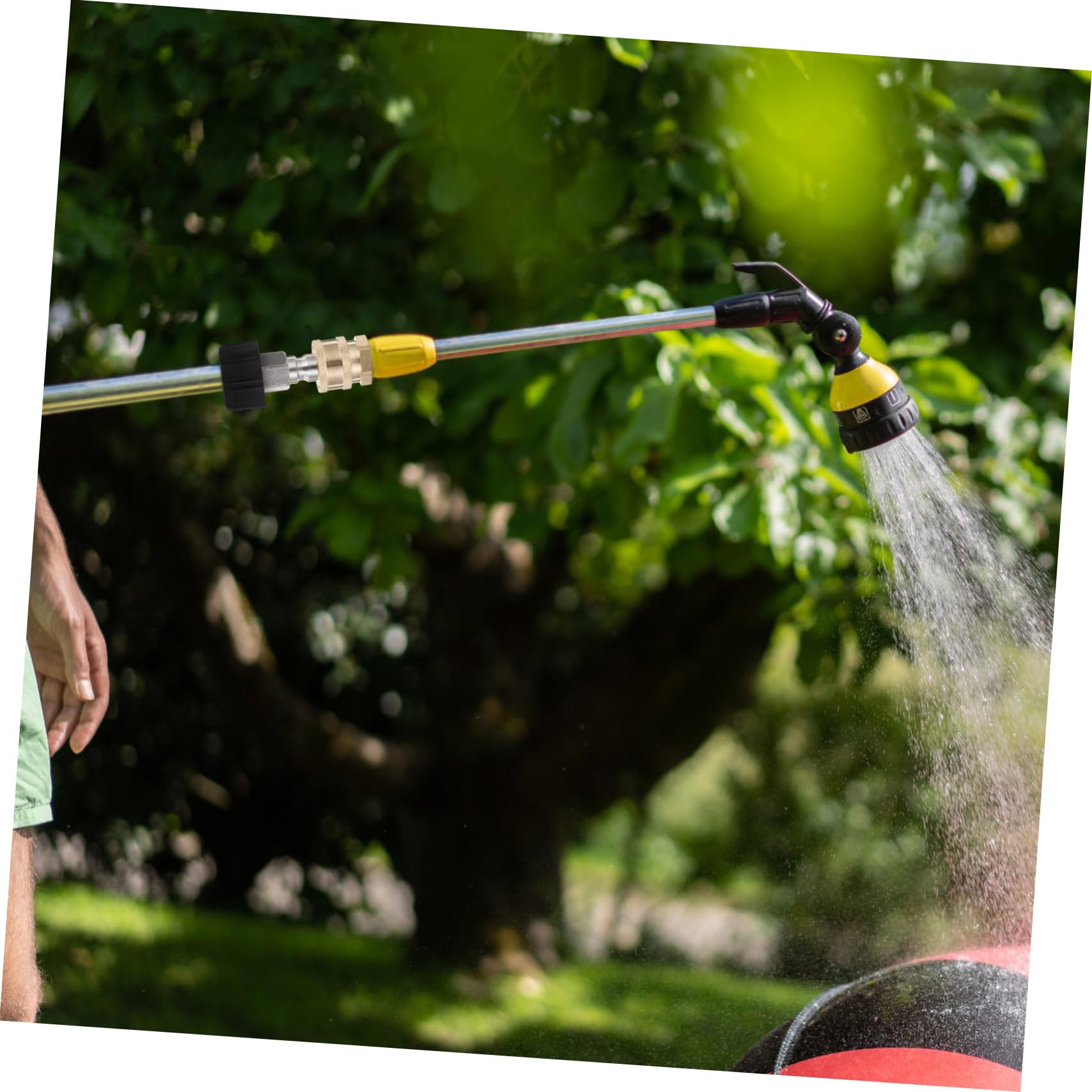 ifundom 4 Set di Adattatori Accessori Rapidi Raccordi Spina di Collegamento Punte Alte Rondella Maschio Adattatore A Y da Giardino in Ottone Dorato
