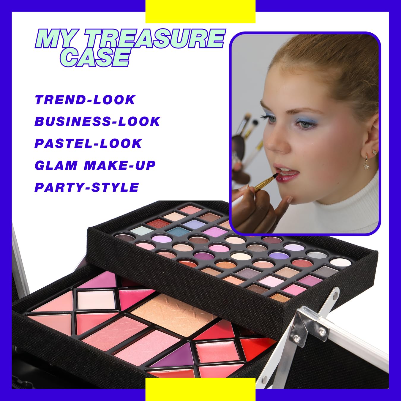 ZMILE COSMETICS MY TREASURE CASE Kosmetikkoffer vegane Kosmetik mit Schminke - Make Up Set für unterwegs, zum Reisen und Verschenken