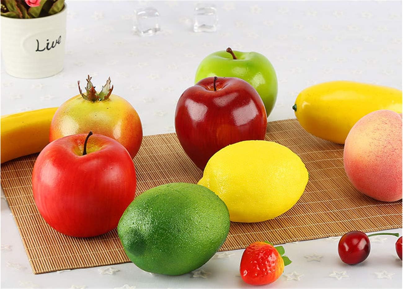 Zzooi 3PCS Artificial High Simulation Passion Fruits Display Props