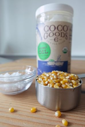 CocoGoodsCo Single-Origin Organic Unrefined Virgin Coconut Oil, Cold-Pressed - Gluten-free, Non-GMO, No Cholesterol (15 fl. oz)