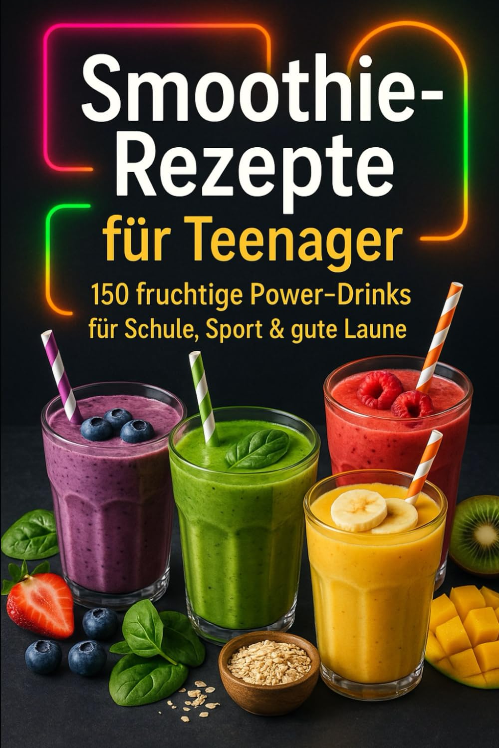 Smoothie Rezepte für Teenager: 150 fruchtige Power-Drinks für Schule, Sport & gute Laune