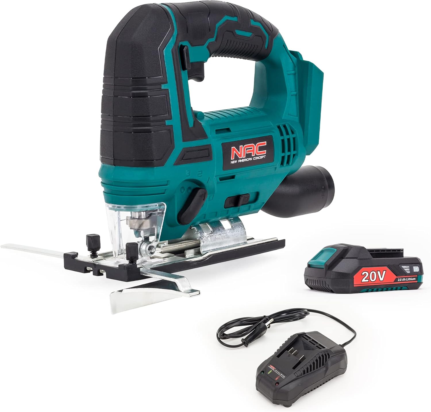 NAC NEW AMERICAN CONCEPT JS-20-LI-ST-20V Cordless Jigsaw 420 W Green