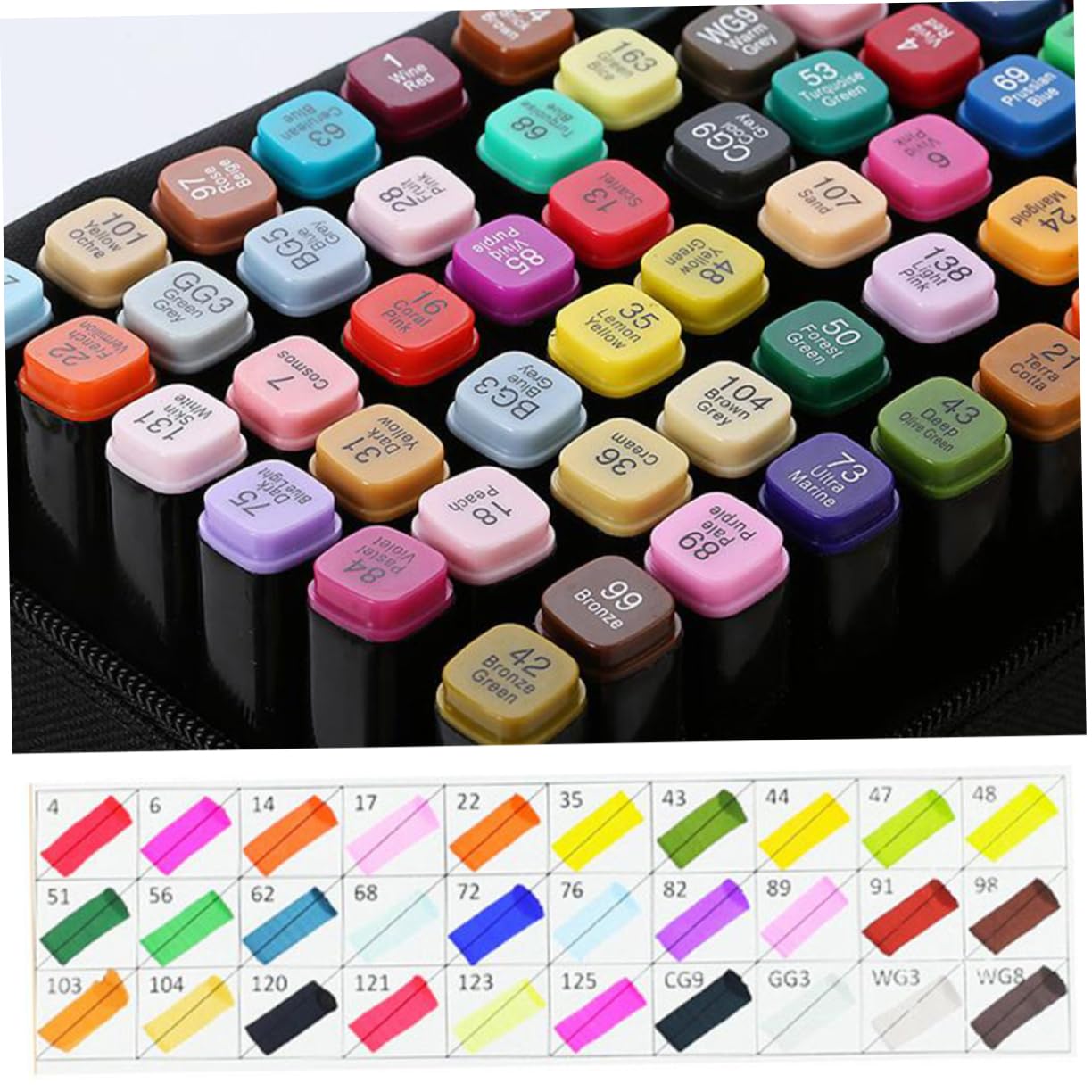 Artibetter Pennarelli Doppia Punta di Colorati ad Acqua Solvente per Disegnare Dipingere Studenti Scuole Ragazzo Ragazza