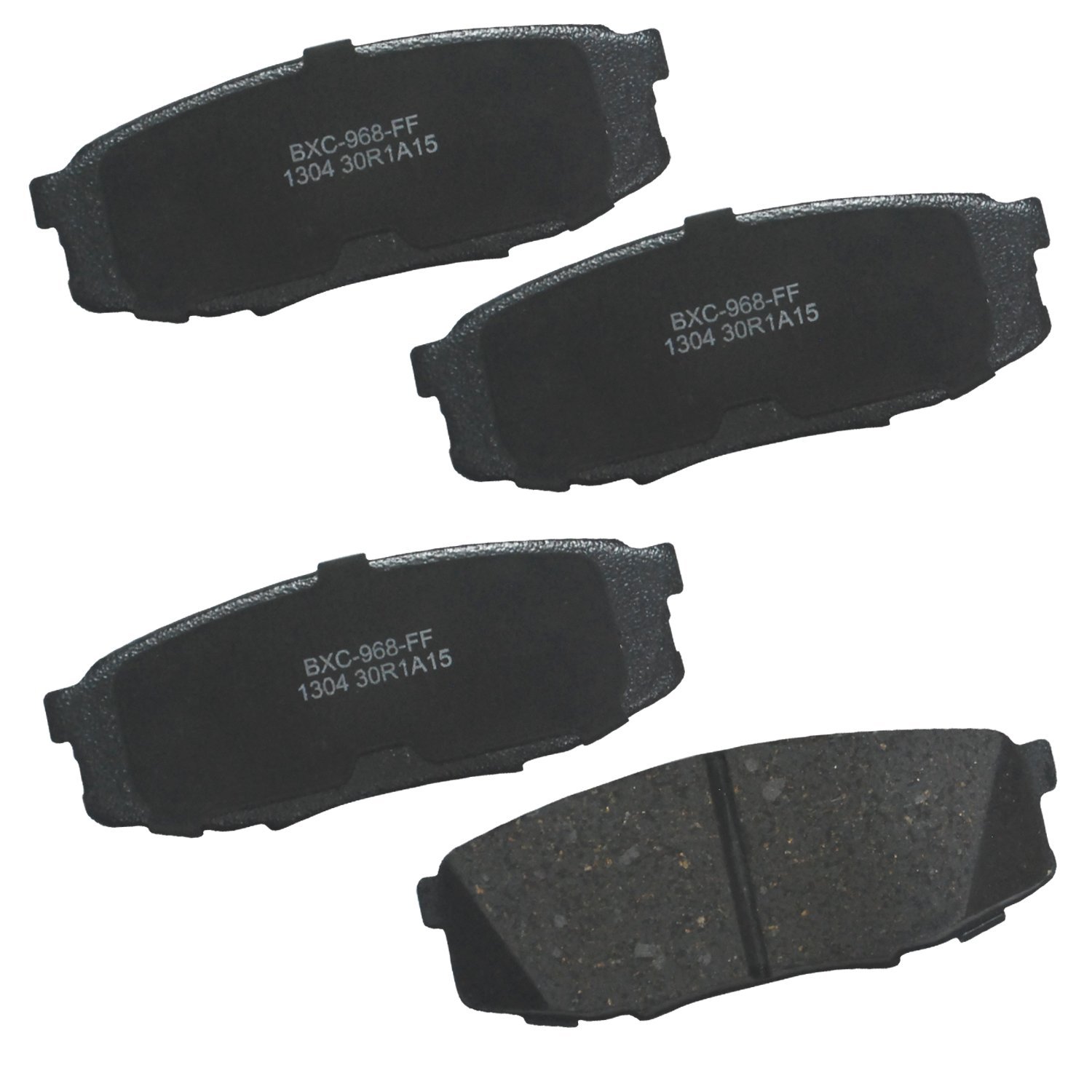 Bendix Premium SBC1304 Ceramic Rear Brake Pads for Lexus LX570 2011-2008, LX570 2021-2013, Toyota Land Cruiser 2011-2008, Land Cruiser 2021-2013, Sequoia 2022-2008, Tundra 2021-2007